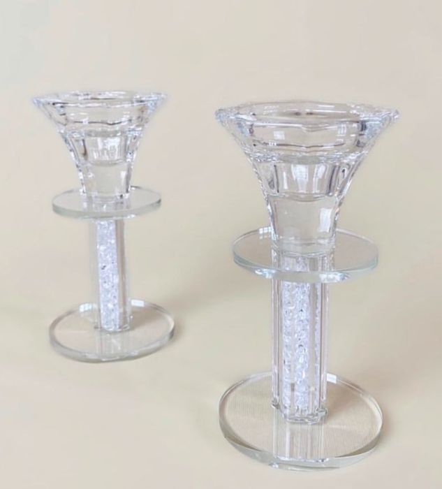 Скляні підсвічники для свічок