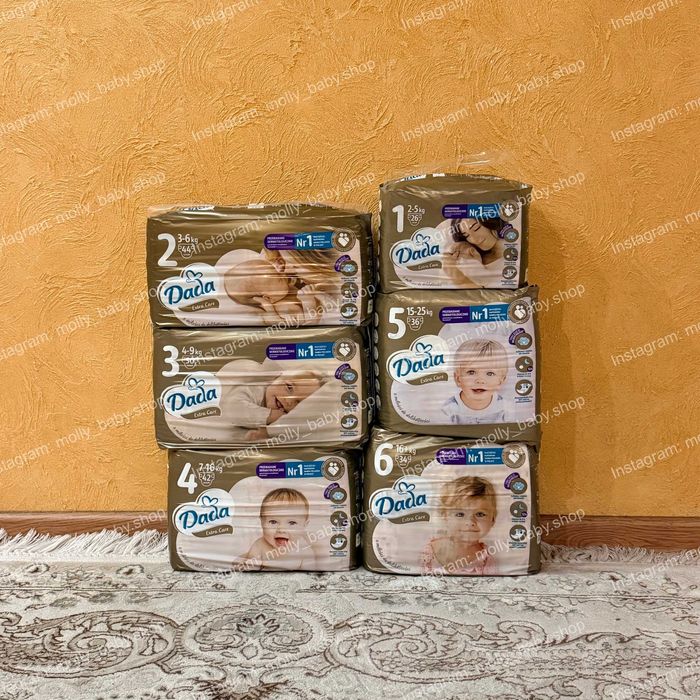 Памперси Dada Extra Care 1,2,3,4,5,6 Дада