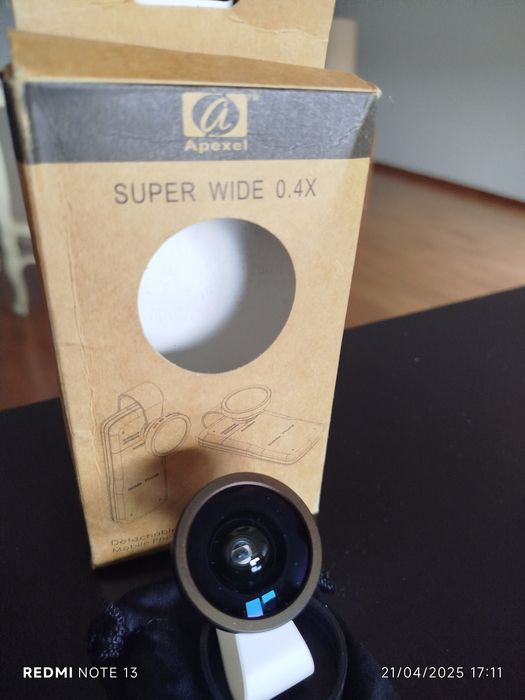 Lente super grande angular 0,4x telemóvel