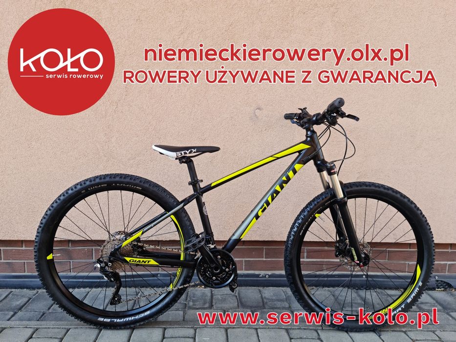 Rower górski MTB GIANT koła 27,5 SHIMANO DEORE okazja rabat WYSYŁKA