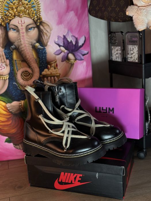 Черевики Dr. Martens 43 / UK10,чорні, шнурівка + блискавка