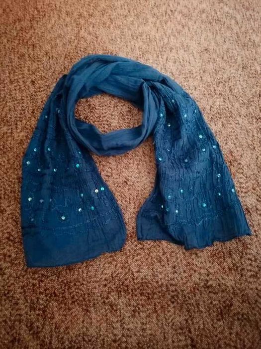 Szal damski, granatowy