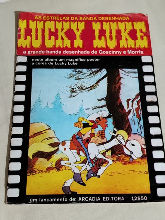 incompleta de cromos/ clássica caderneta de cromos do Lucky Luke
