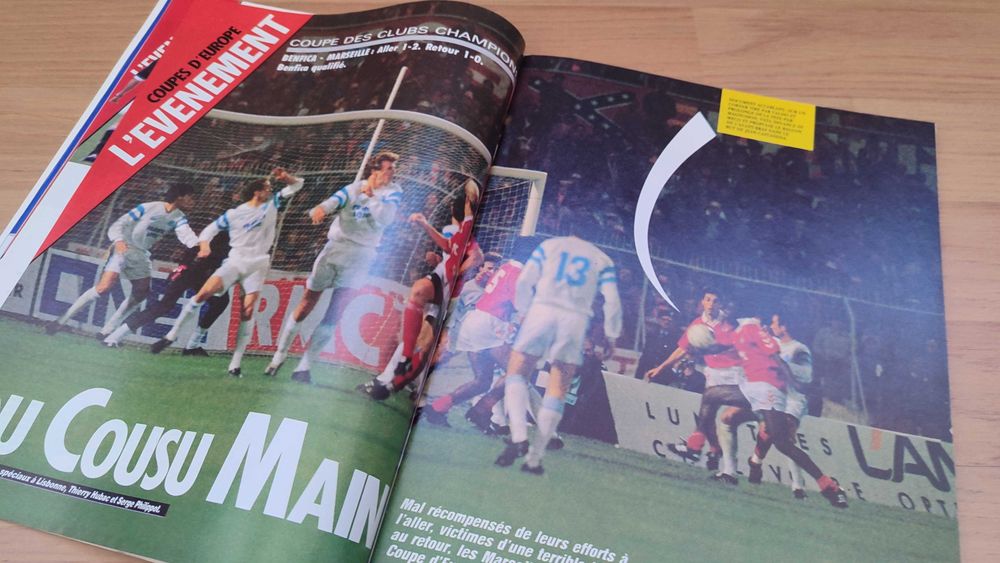 Revista sobre a final Milan - Benfica (1990.maio)