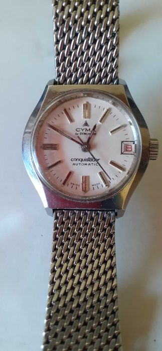 Zegarek CYMA SYNCHRON Automatic 25 jewels stan super stal nie srebro.