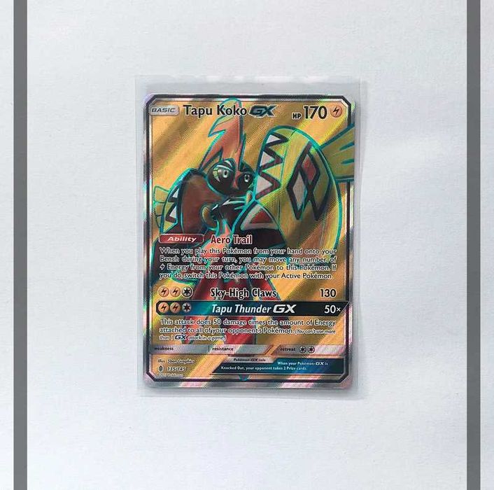 Tapu Koko Gx 135/145 GRI Pokemon ENG-NM64730018506113120