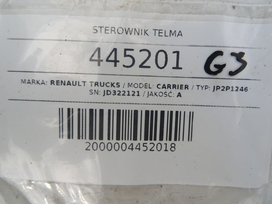 STEROWNIK TELMA RENAULT TRUCKS N JD322121 KM STEROWNIK MODUŁ, ECU