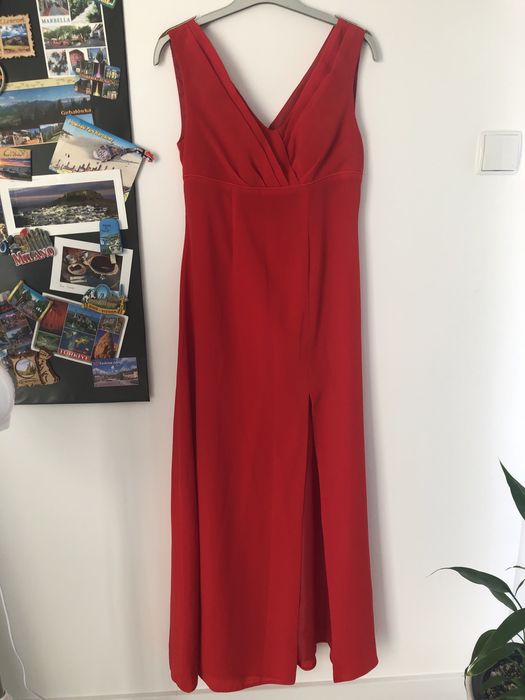 Sukienka czerwona długa maxi suknia