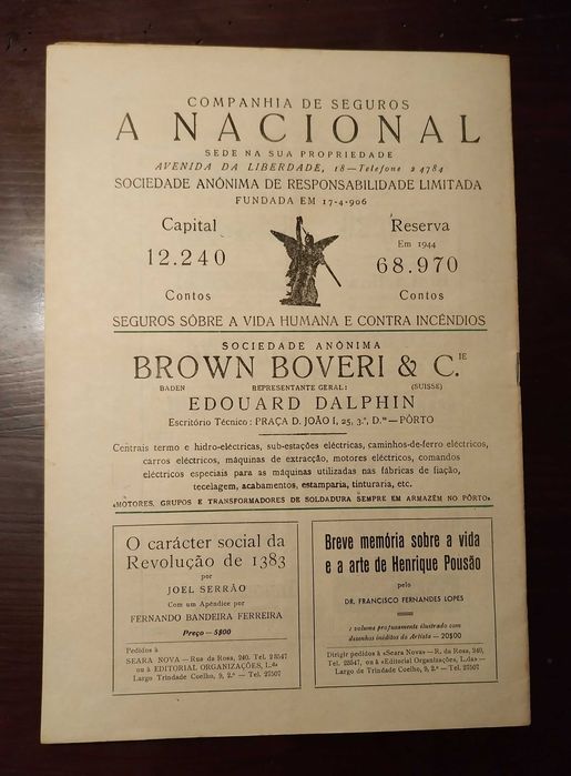 Seara Nova,  numero 1023 de 8 de Março de 1947