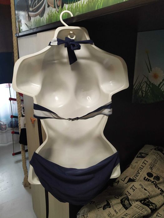 Роздільний жіночий купальник Морячка, верх 80-85С, низ Л, 38 розмір