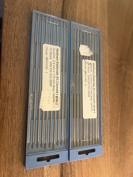 Elektrody wolframowe szare