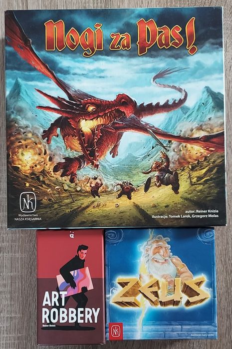 Zestaw gry planszowe ZEUS, Nogi za pas, Art Robbery - imprezowe