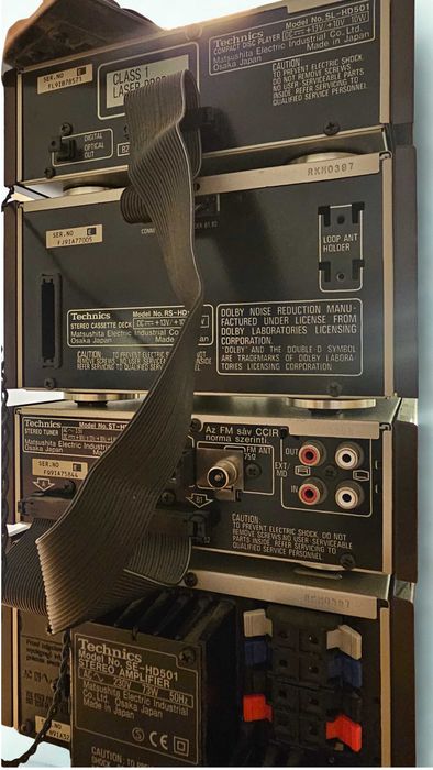 Mikrowieża Technics HD501 CD magnetofon radio