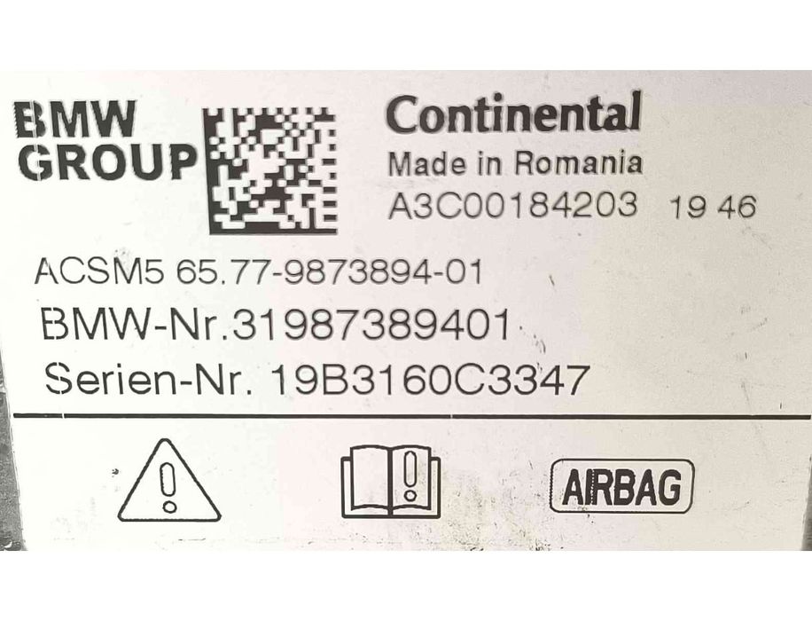 Centralina Airbag 6577-9873894-01 - BMW 3
