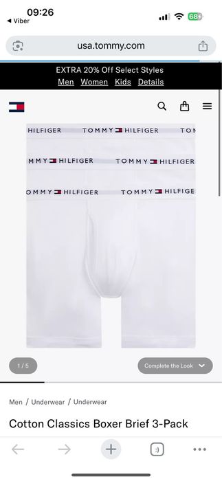Труси білизна чоловіча tommy hilfiger