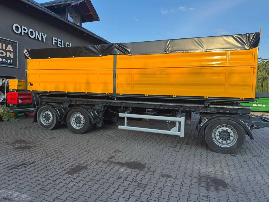 PRZYCZEPA WYWROTKA 3 osiowa 24T Hufferman 3 strony wywrot AUTO-ZAREMBA