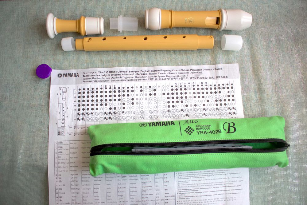 Flauta de Bisel, contralto, Barroco, Yamaha YRA-402B ecodear