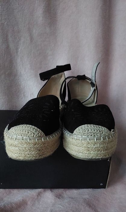 Espadryle czarne rozmiar 38