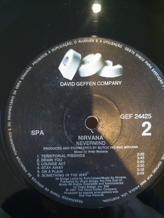 Nirvana Nevermind vinil
