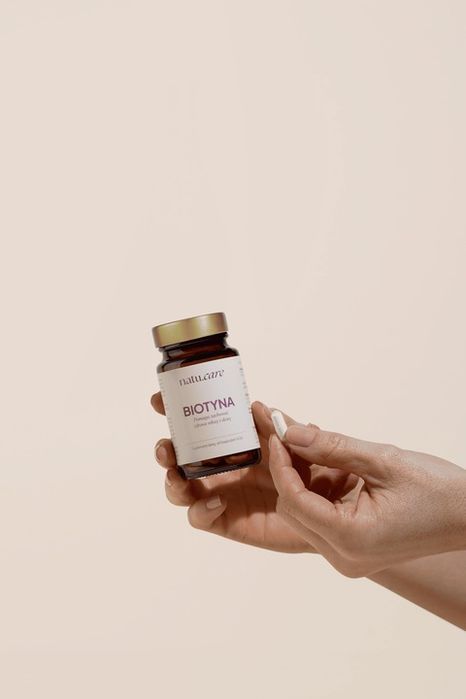 biotyna na włosy inulina witamina b7 2500 mcg g 60 kapsułek natu.care