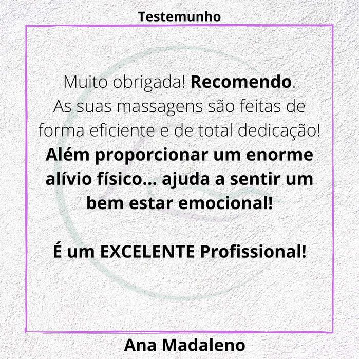 Massagem  relaxamento /Tratamento da dor com excelentes resultados