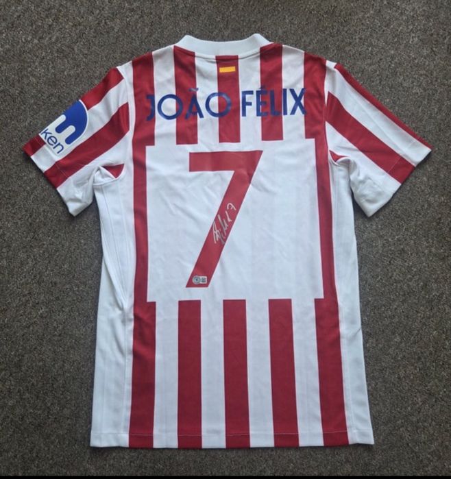 Camisola Atletico Madrid Autograda e certificada do João Felix
