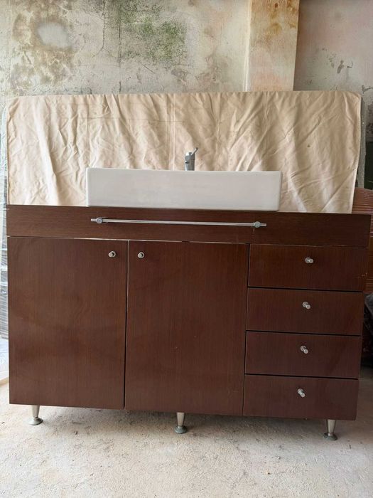 Móvel wc madeira marítima 1.20m