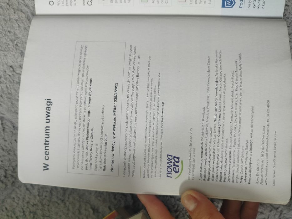 W centrum uwagi wos klasa 4 poziom rozszerzony