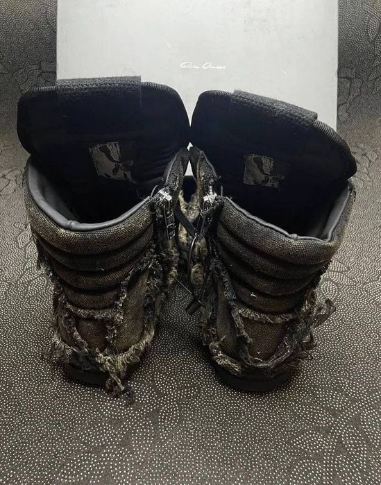Кеды Rick Owens ramones distressed