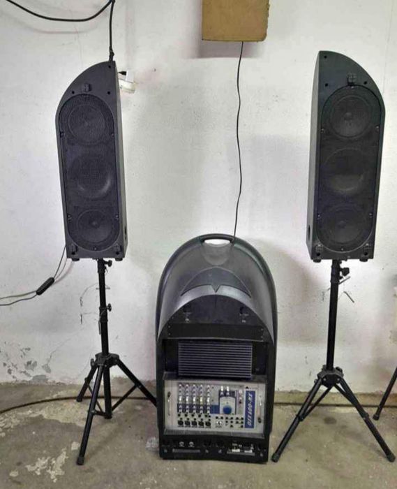 Som completo + mesa + microfone