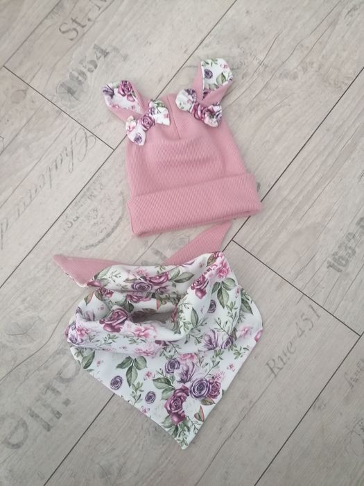 Czapka chusta z uszkami