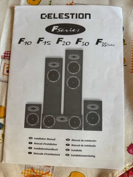 Colunas KEF + CELESTION + Home Cinema YAMAHA