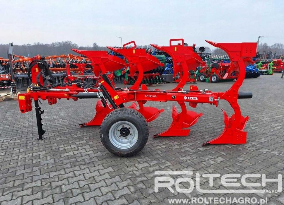 Pług Obrotowy Obracalny AKPIL KM180R 3 4 5 KM180HP Resor Hydraulika