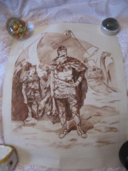 Desenho original - guerreiros vikings