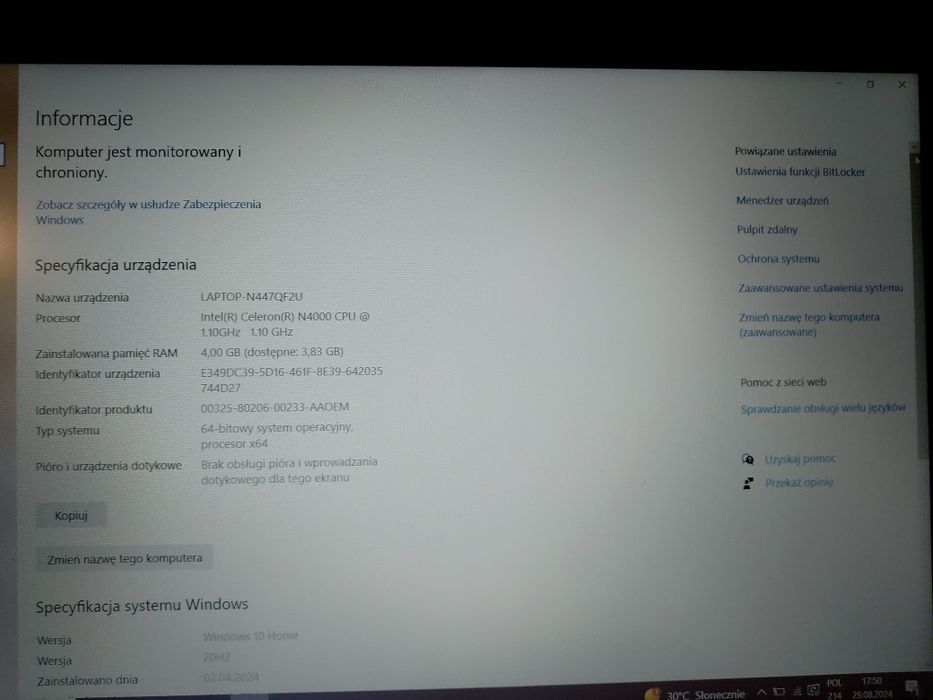 Laptop ASUS F540MA-DM248T 15,6"/N4000/4GB/500GB/Win10