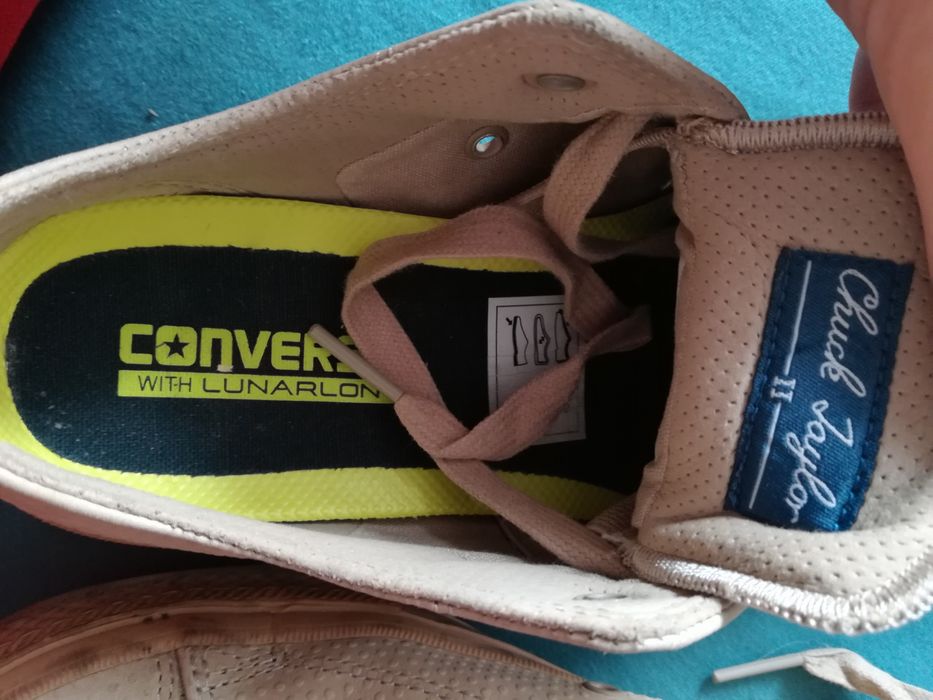 Trampki beżowe converse with lunarlon 39
