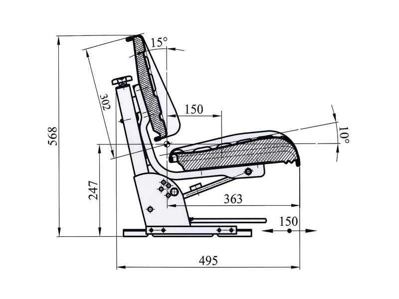 Banco universal para tratores agricolas