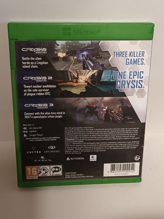 Xbox one Crysis remastered Trilogy