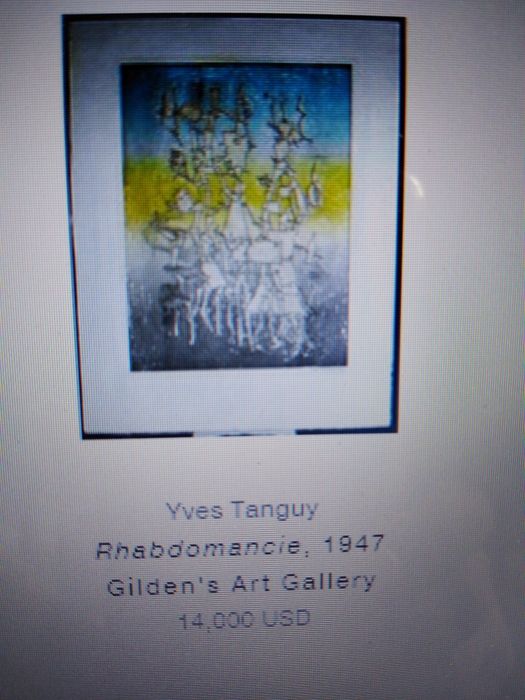 Yves Tanguy Rhabdomancie 1947r