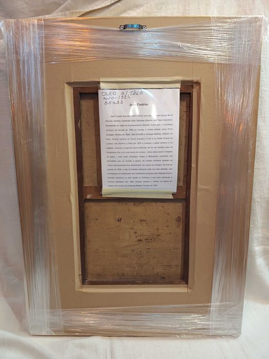 Quadro Óleo Sobre Tela Jean Fautrier