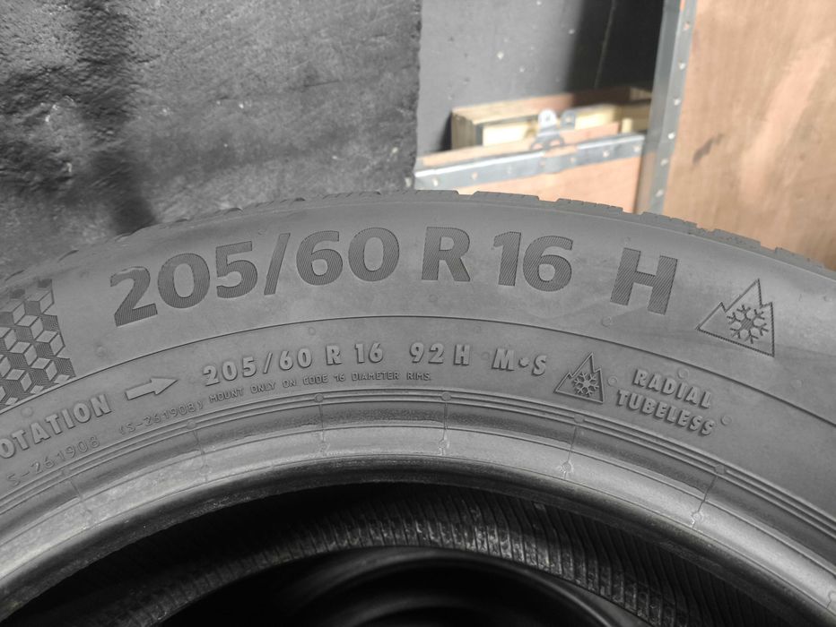 Шини бу 205/60 R16 Continental WinterContact TS870P Комплект Пара Зима