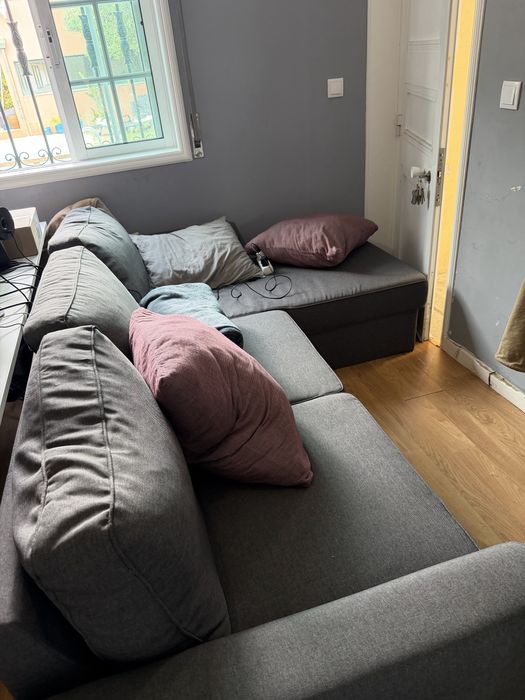 Sofa Cinzento com chaise