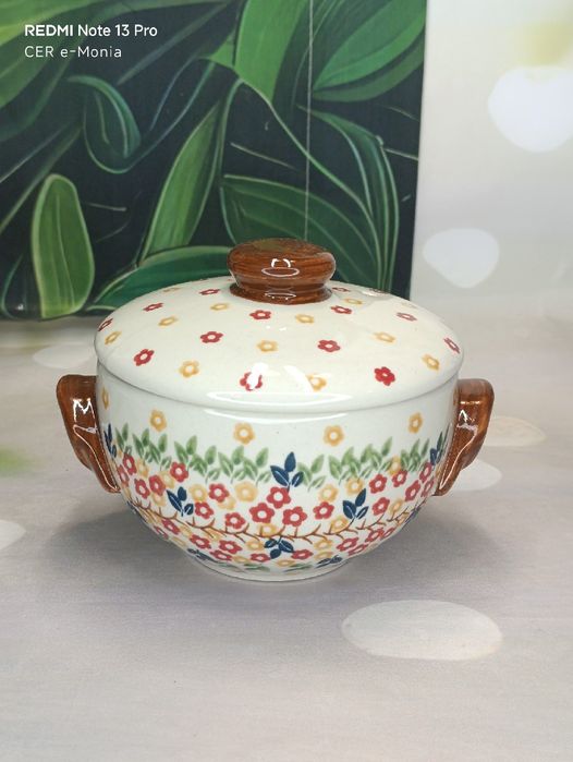 Bulionówka ceramiczna zapiek 500 ml ceramika Bolesławiec