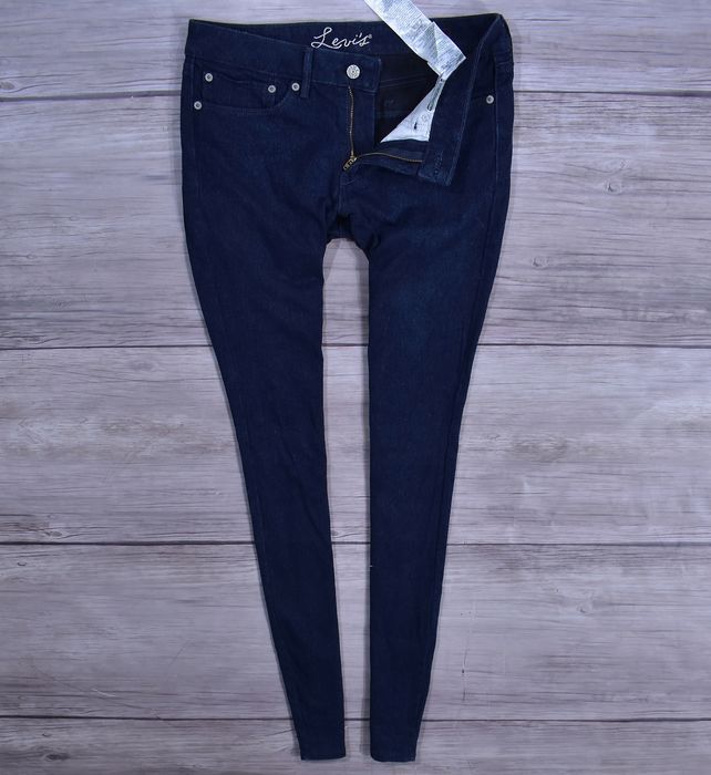 Levis Jeansy Damskie Granatowe Slim Denim / 30