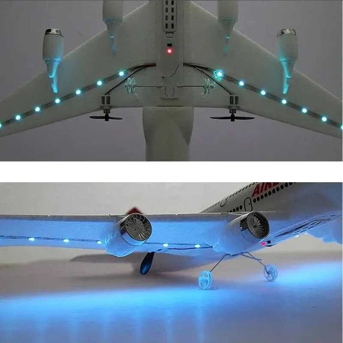 Avião RC réplica Airbus A380. Brinquedo Prenda Modelismo