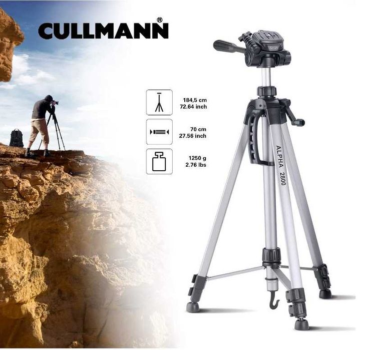 Cullmann Alpha 2800 Statyw fotograficzny tripod 185cm Nikon Canon Sony