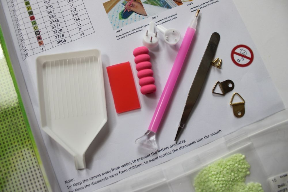 Haft diamentowy 40x50 obraz na ramie oko