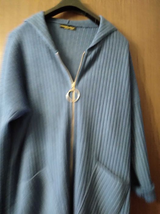 Swetr dlugi rozpinalny