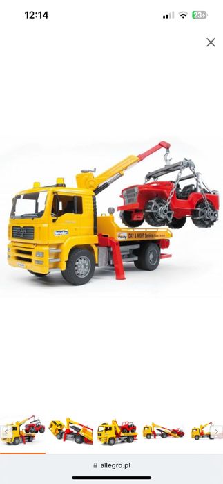 BRUDER 02750samochod ciezarowy MAN Z NACZEPĄ