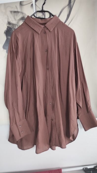 Czekoladowa długa koszula oversize  . Super cena